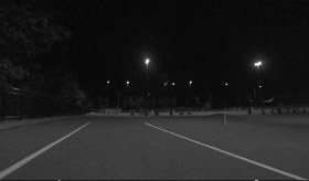 Stage 1: grayscale night road